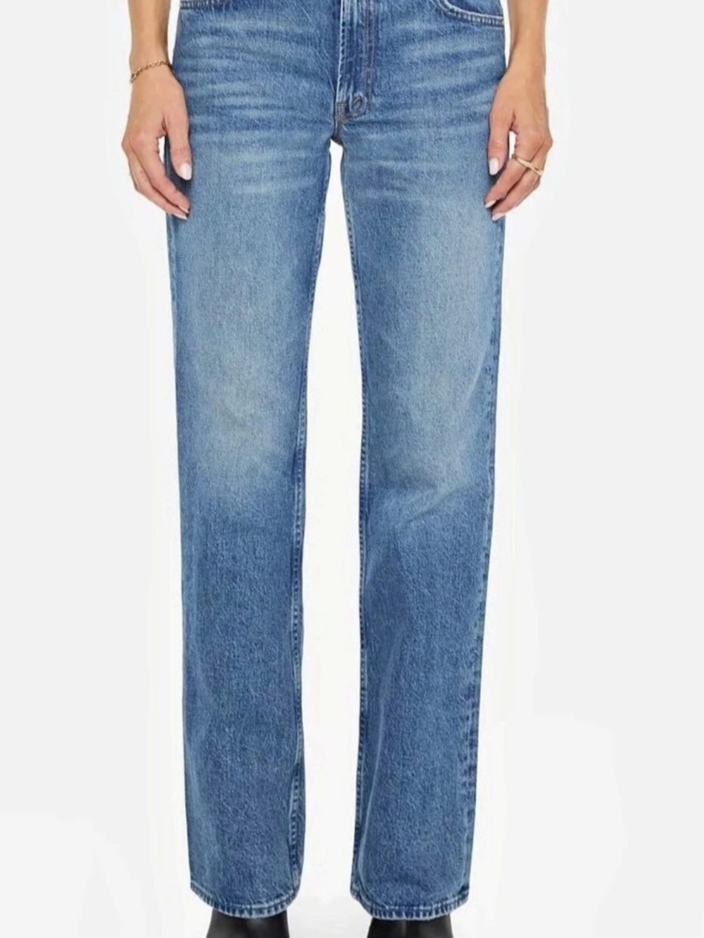 Mother The Reifler Straight Leg Jeans in Blue Waist 26 Like New